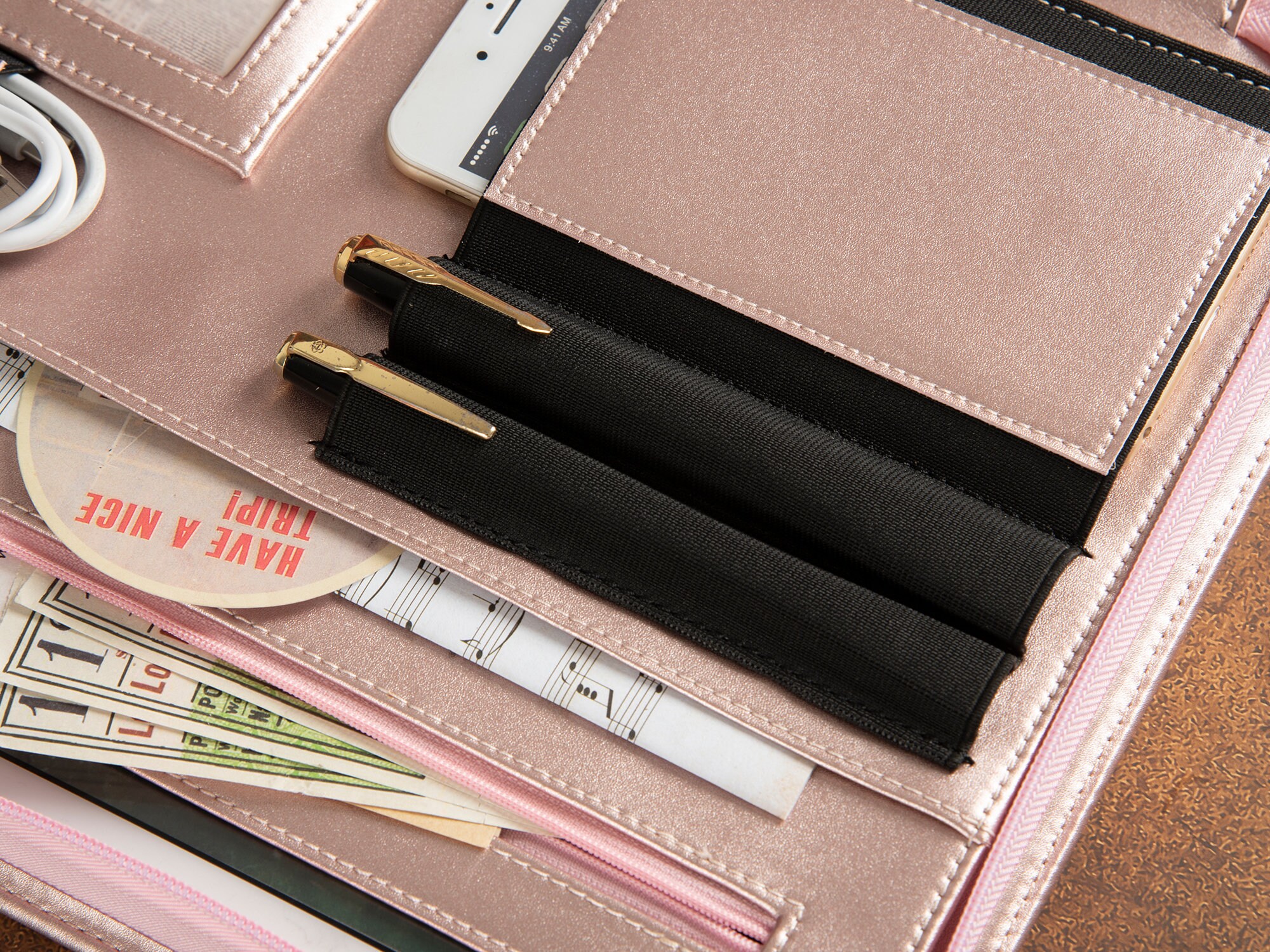 Luxury Leather Portfolio Clipboard Ipad Pouch for Woman Etsy