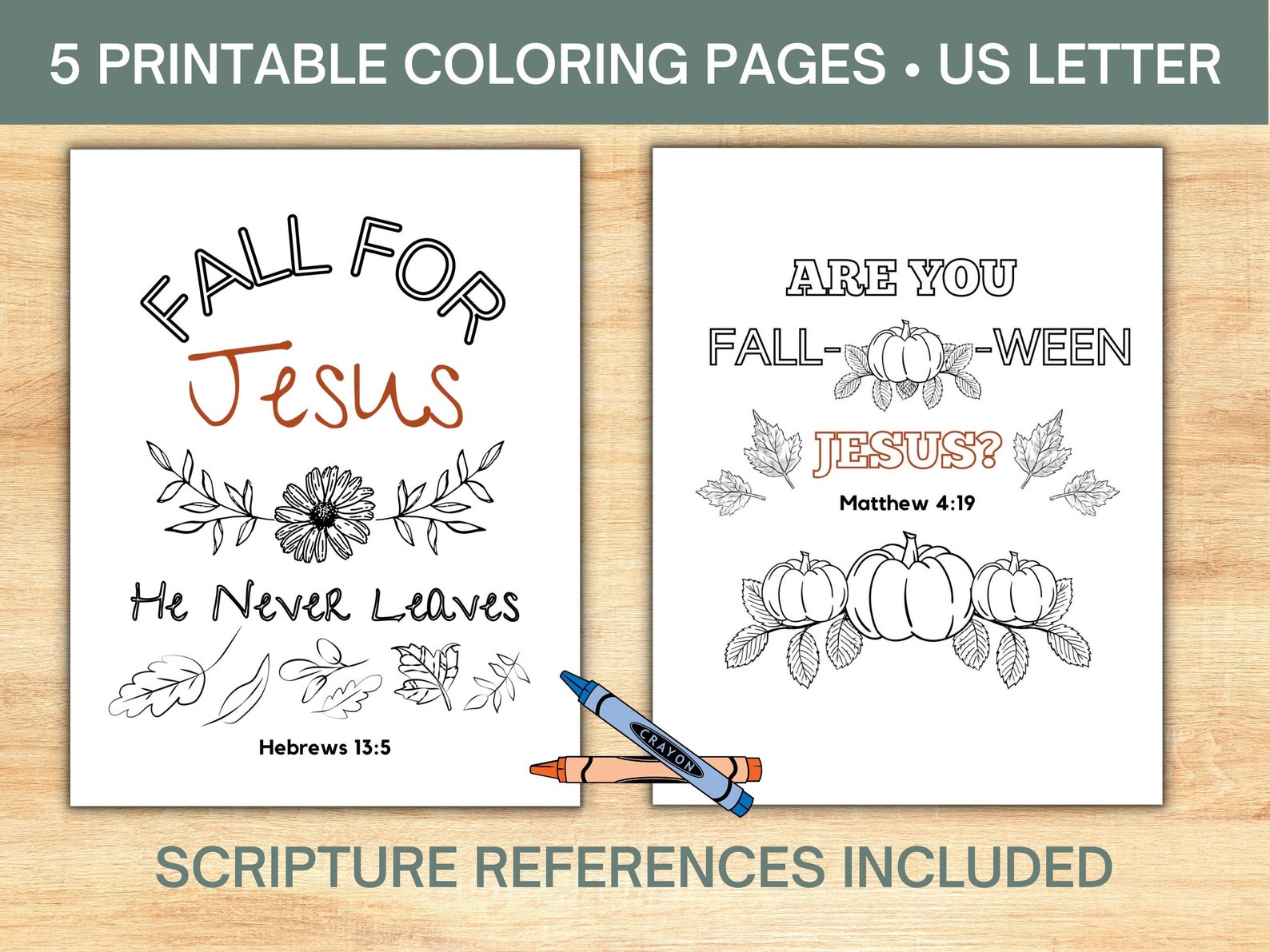 Christian Halloween Coloring Pages for Kids or Teens | Scripture ...