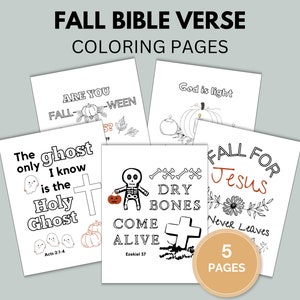 Christian Halloween Coloring Pages for Kids or Teens | Scripture Coloring Pages | Printable Halloween Coloring | Bible Verse Coloring Sheet