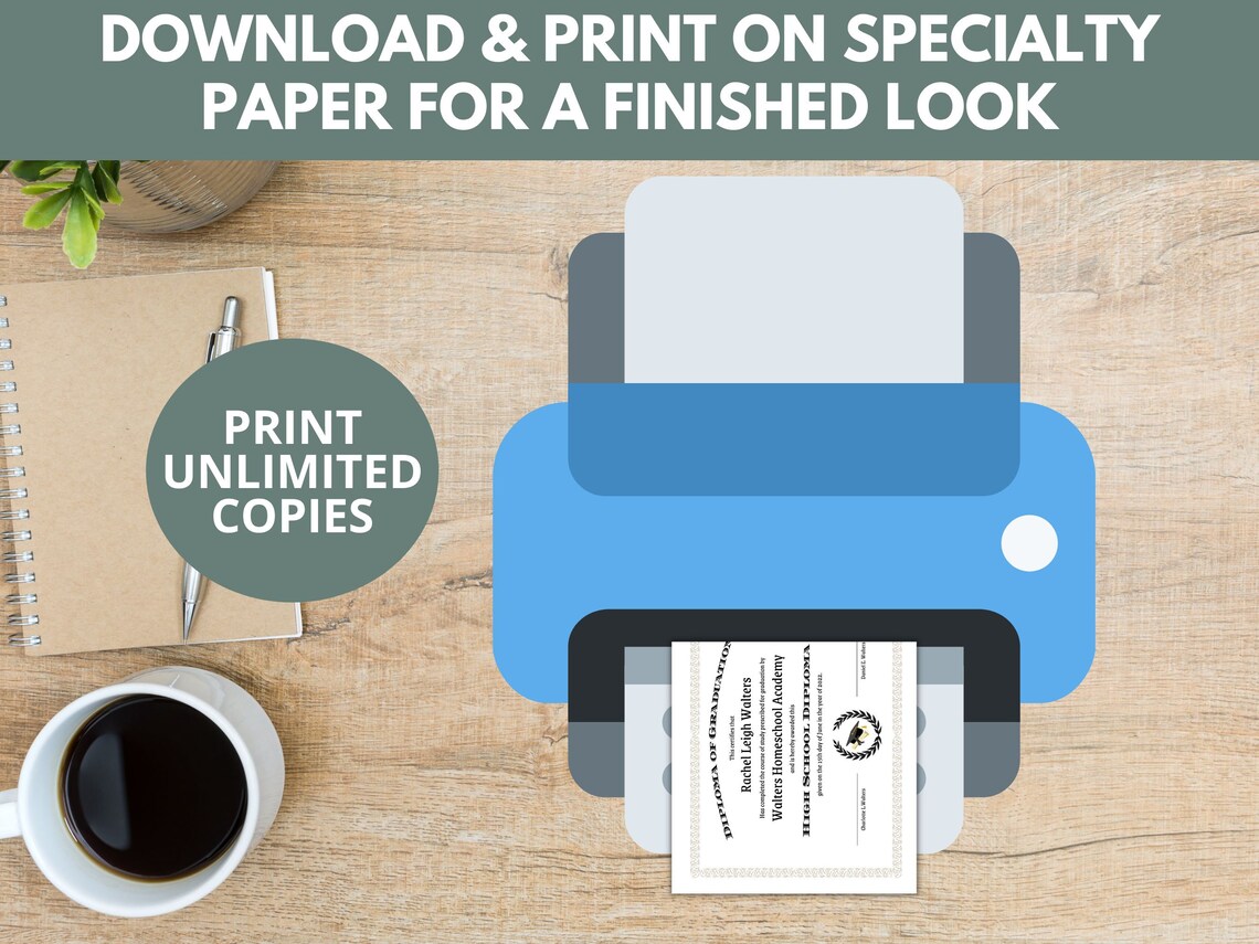 Editable Homeschool Diploma Template Homeschool Diploma High School ...