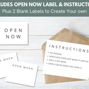 Open When College Labels Printable Instant Download Open When Letter College Open When Envelopes for College Students image 7