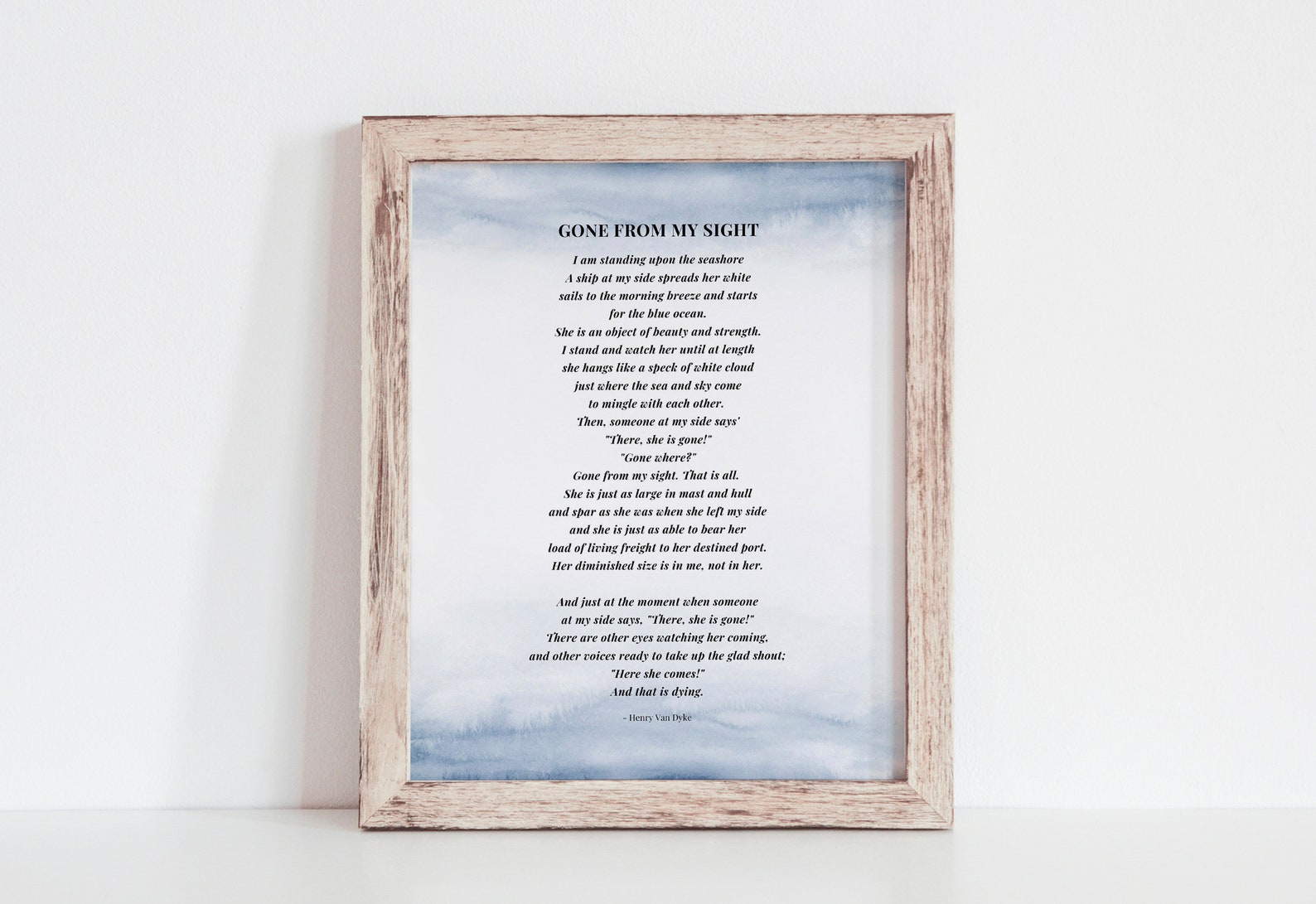 Gone From My Sight Poem Ready to Print Celebration of Life - Etsy