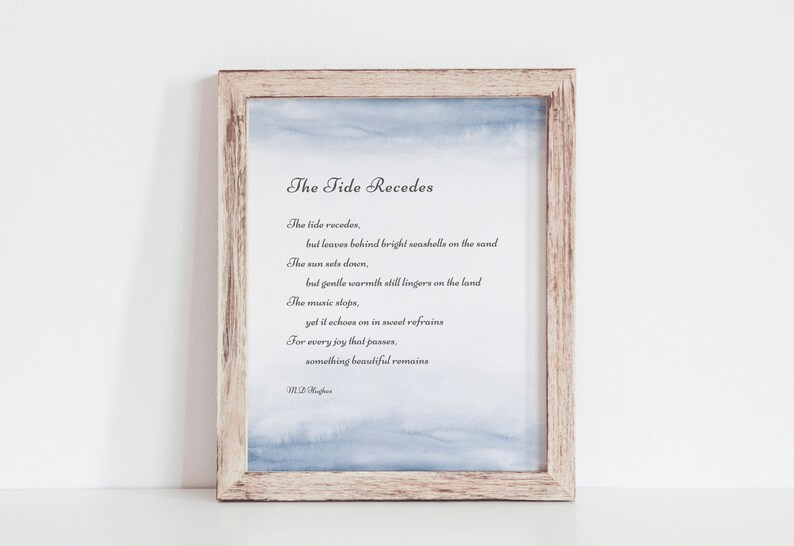 The Tide Recedes Poem Printable Celebration of Life Poem Etsy The Tide Recedes Poem Printable Celebration of Life Poem Etsy