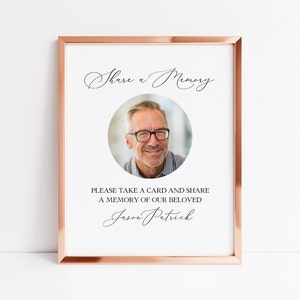 Minimalist Funeral Template Bundle, Funeral Stationery Collection, Simple Memorial Template Bundle, Celebration of Life Funeral Set, Funeral Decor, Funeral Keepsake, Black and White memorial, Funeral Stationery for Men, Share a Memory Card and Sign