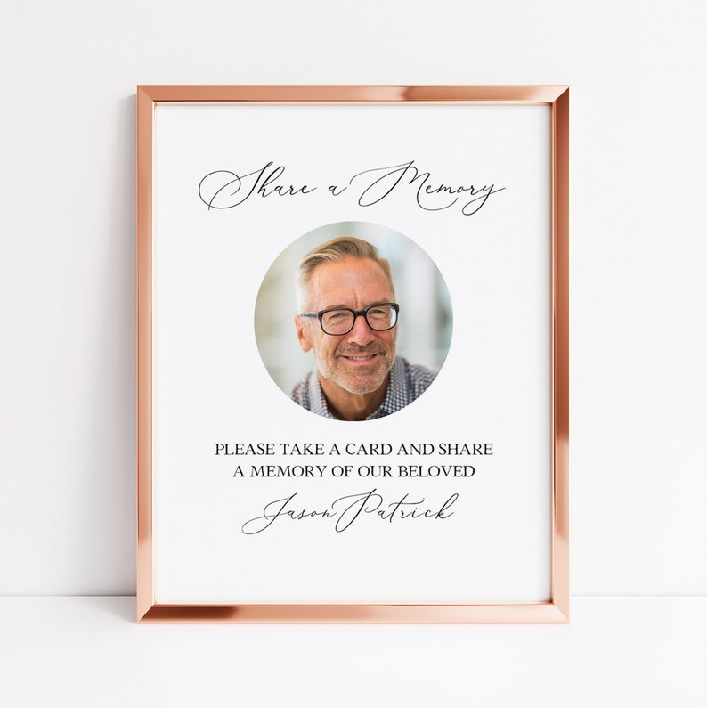 Minimalist Funeral Template Bundle, Funeral Stationery Collection, Simple Memorial Template Bundle, Celebration of Life Funeral Set, Funeral Decor, Funeral Keepsake, Black and White memorial, Funeral Stationery for Men, Share a Memory Card and Sign