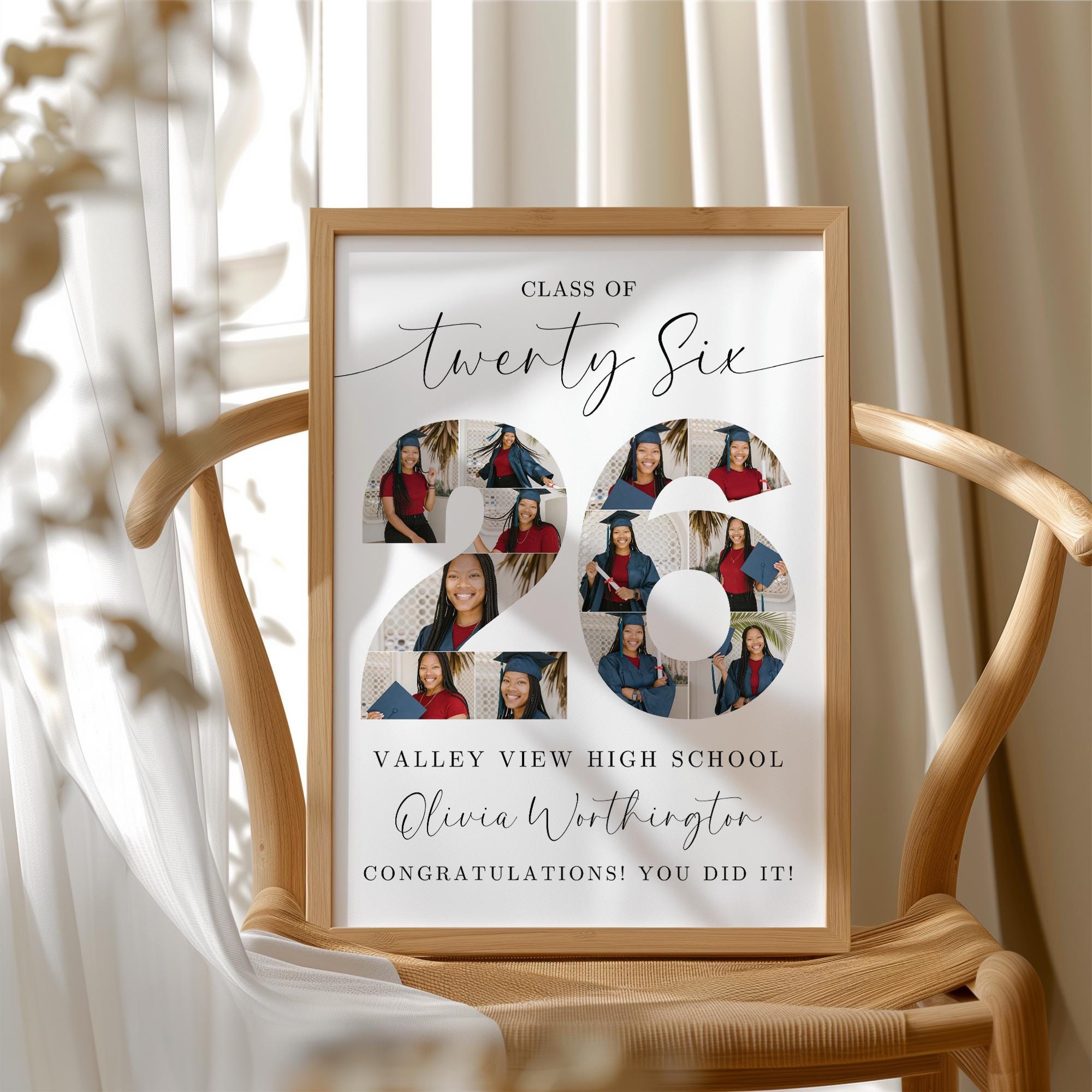 Class of 2026 Graduation Senior Class Gift, Grad Party Welcome Poster ...