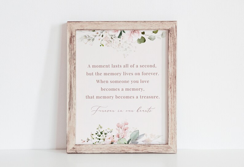 Memorial Poem Printable Poems for Funerals Celebration of - Etsy Australia