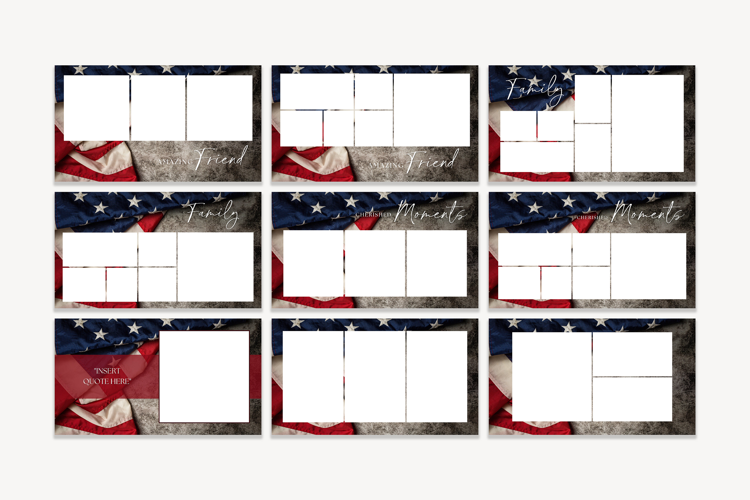 Funeral Photo Slideshow Template for Veteran, Military Memorial Video