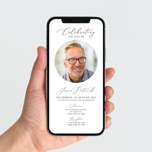 Minimalist Funeral Template Bundle, Funeral Stationery Collection, Simple Memorial Template Bundle, Celebration of Life Funeral Set, Funeral Decor, Funeral Keepsake, Black and White memorial, Funeral Stationery for Men, Digital Funeral Announcement