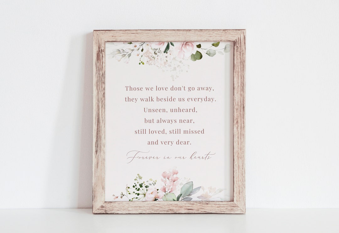 Memorial Poem Printable, Poems for Funerals, Celebration of Life Poem ...