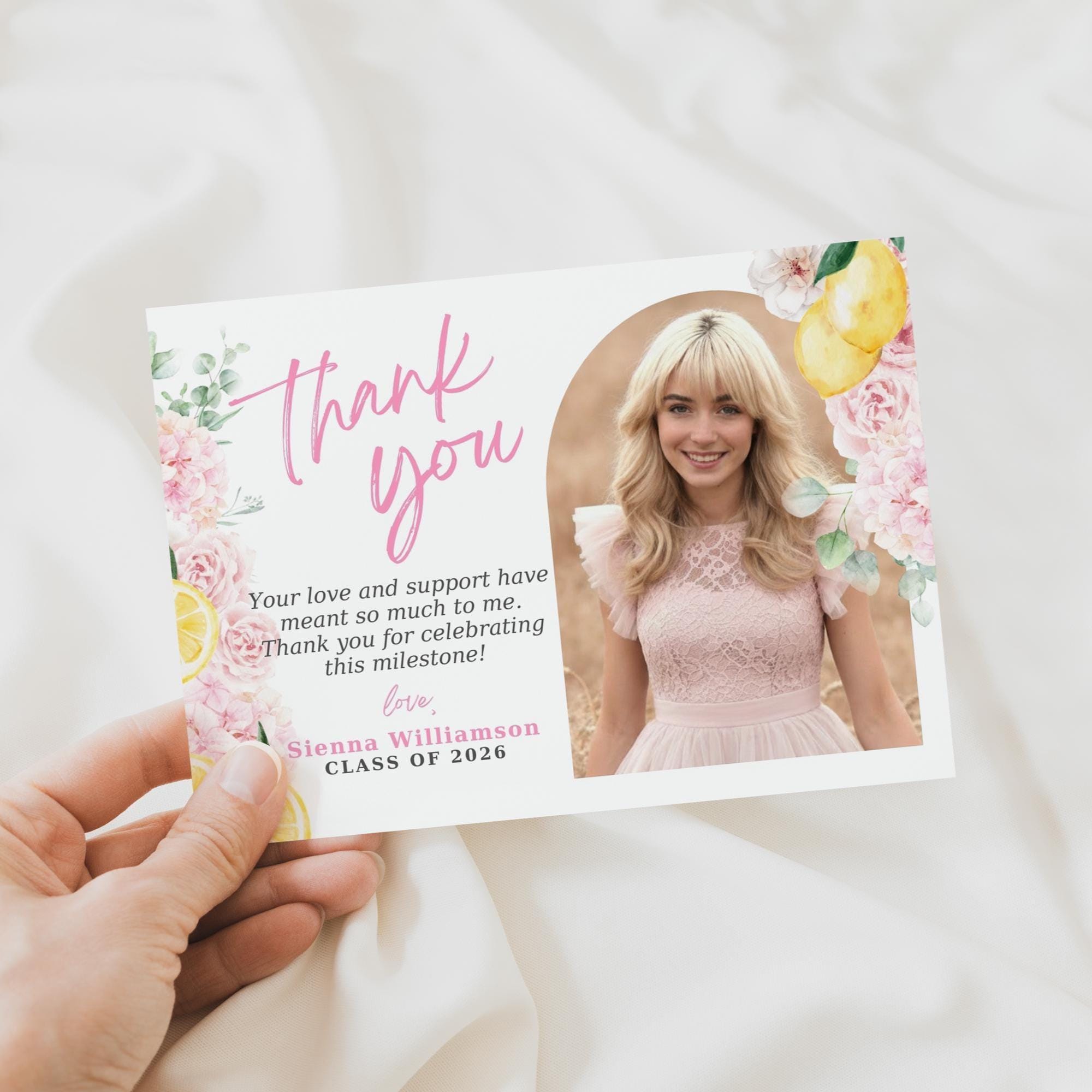 Thanks Fg Graduation Thank You Card Template, Freshly Graduated Theme, Grad ...
