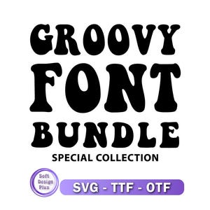 Pacchetto di font Groovy: alfabeto retrò (TTF, OTF)