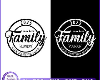 Riunione di famiglia SVG: design personalizzato per maglietta 2025 (download digitale)