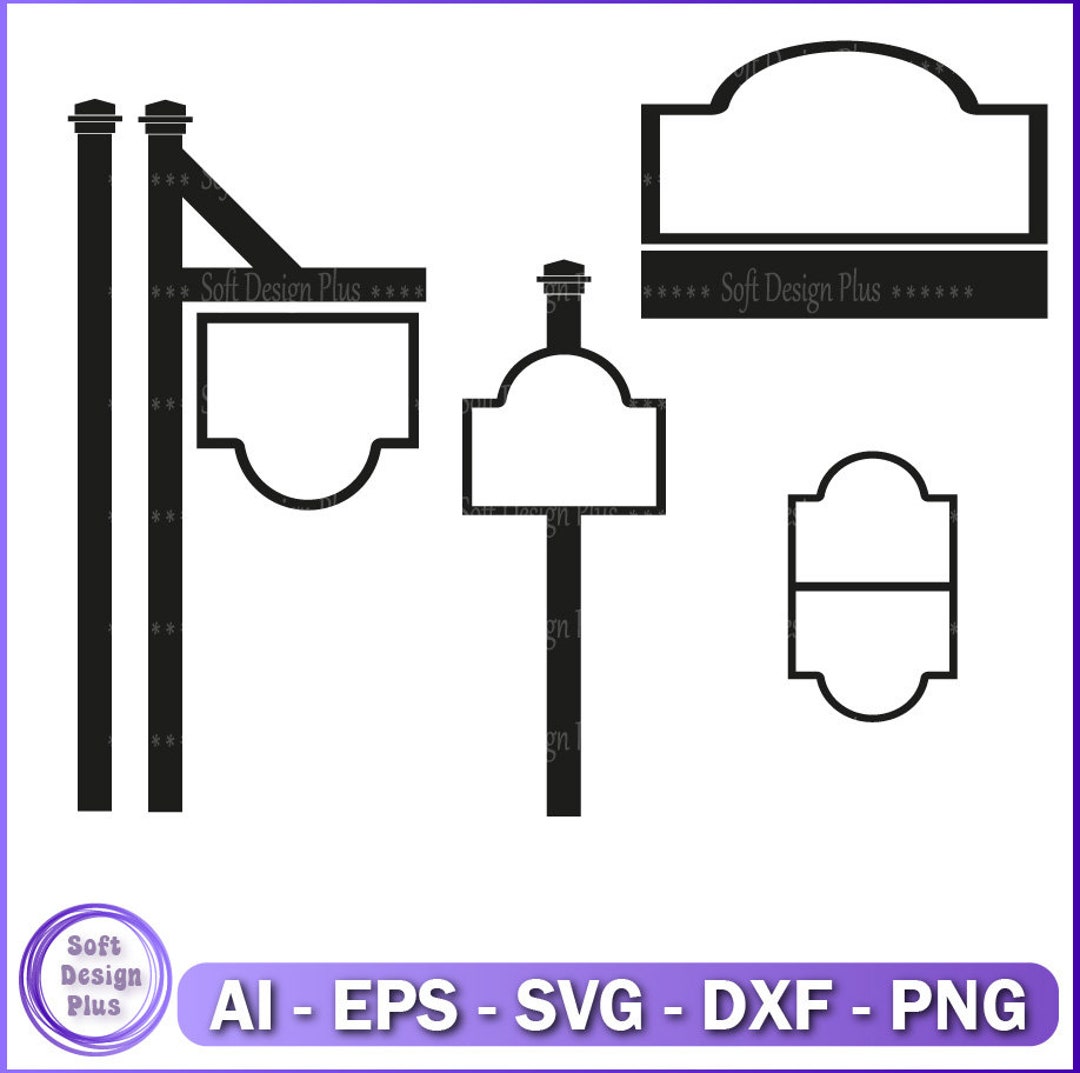 Road Sign Svg, Street Name Sign SVG, Street Sign Clipart, Cut File