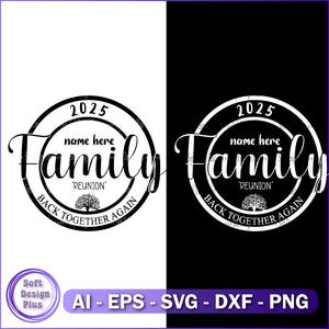 家族の再会 SVG、家族の再会 2025 SVG、家系図 SVG、家族の再会シャツ、家族シャツ SVG、Png、家族旅行 SVG