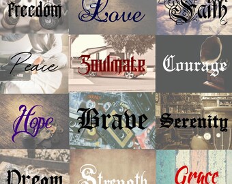 Tattoo Font Bundle: 17 Professional Calligraphy Fonts (TTF, OTF)