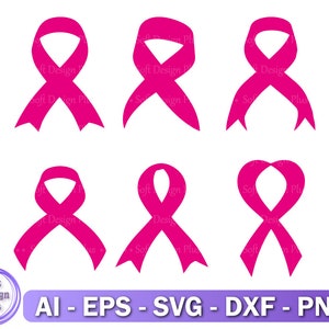Awareness Ribbon svg, Ribbon SVG, geschnittene Datei für Cricut, Ribbon Vektor, Pink Cancer Ribbon svg, Brustkrebs svg, Awareness Ribbon svg Bundle