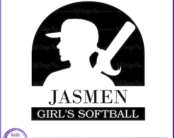 Softball Team SVG Template: Cricut & Silhouette Cut Files