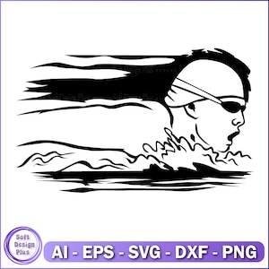 Swimming svg, Swimmer svg, Swim svg, Swimmer SVG Cut table Design, Clipart, Cut Files for Silhouette, Files for Cricut,