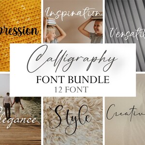 Calligraphy Font, Modern Script, Handwritten Font, Wedding Font, Signature Font, Cute Font, Procreate, Canva Font, Cricut Font