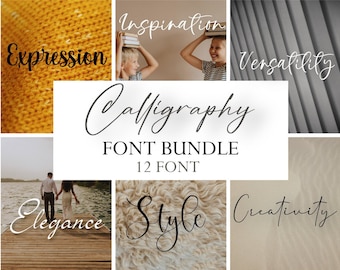 Kalligraphieschrift, moderne Schrift, handgeschriebene Schrift, Hochzeitsschrift, Signaturschrift, süße Schrift, Procreate, Canva-Schrift, Cricut-Schrift