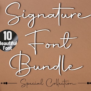 Signatur-Schrift, Kalligraphie-Schrift, Cricut, Silhouette, Script-Schrift, TTF und OTF, Sofortiger Download