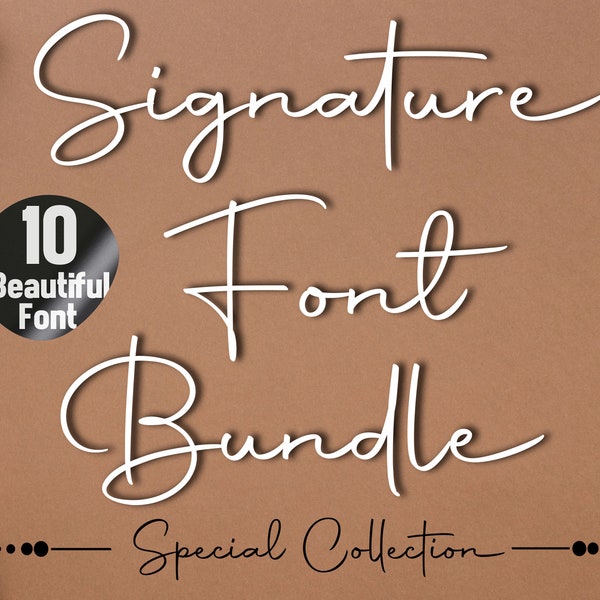 Signature Font, Calligraphy Font, Cricut, Silhouette, Script Font, TTF and OTF , Instant Download