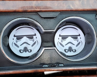 Star Wars, Trooper, Car Accessories, Car Decor, Car Coasters,Coaster, auto decor, gift for him, cup holder coaster, personalized coaster