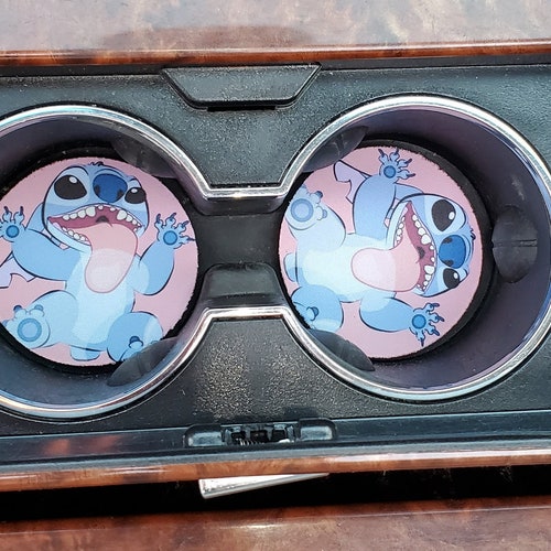 Pink Stitch Stitch Car Accessories Car Decor Car Coasters Etsy