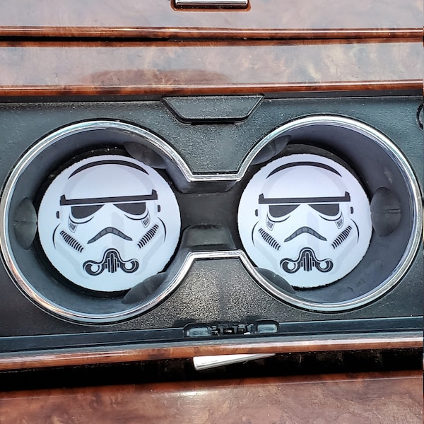 Star Wars, Trooper, Car Accessories, Car Decor, Car Coasters,Coaster, auto decor, gift for him, cup holder coaster, personalized coaster