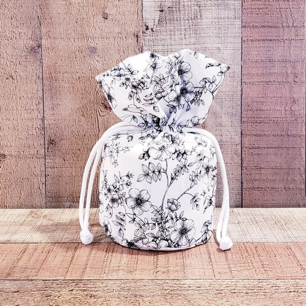 Black And White, Floral Bathroom Decoration, Fabric Toilet Paper Holder, Spare Toilet Paper Holder, Toilet Paper Cover