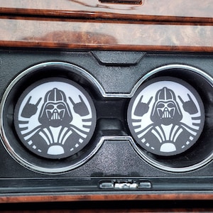 Darth Vader, Dark side, Car Accessories, Car Decor, Car Coasters,Coaster, auto decor, gift for him, cup holder coaster