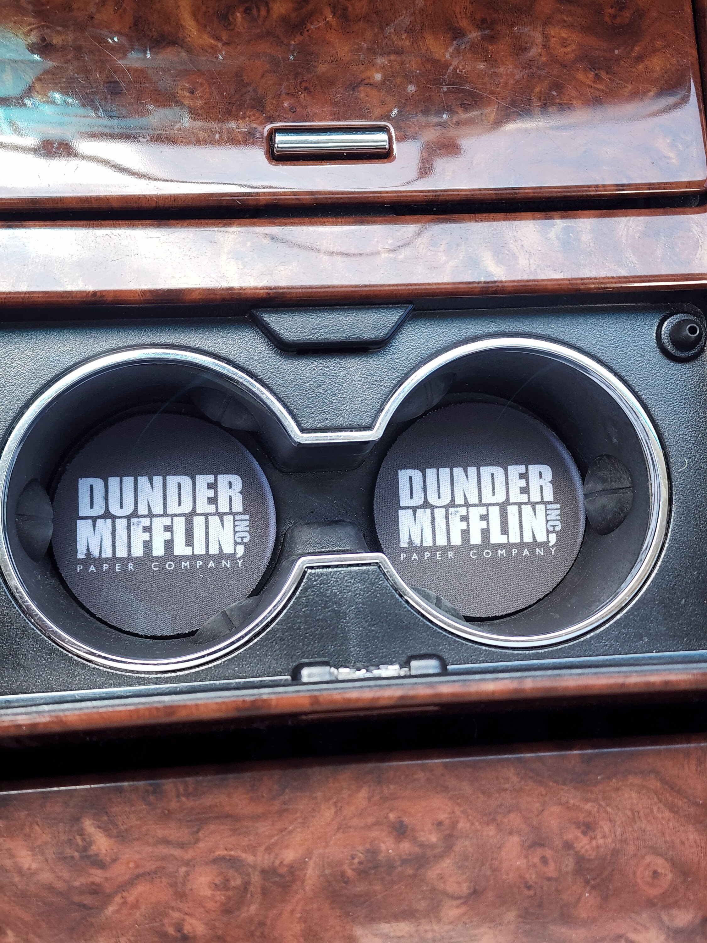  The Office Dunder Mifflin Logo Paper Drink Coasters