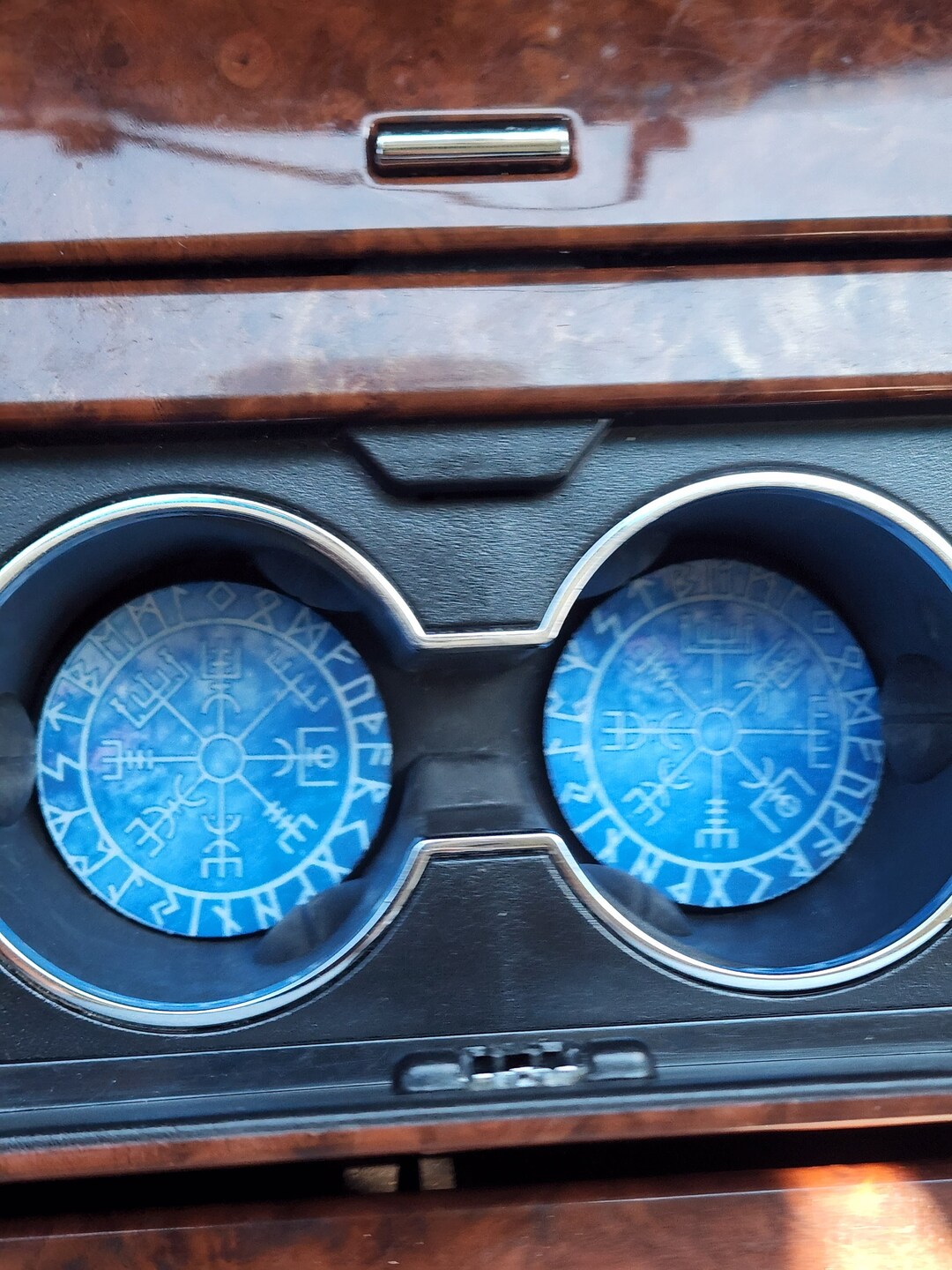 Viking Coaster, Vegvisir Coaster, Norse, Valheim Inspired, Icelandic