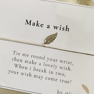 Make a wish bracelet