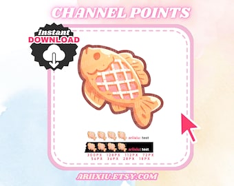 Icono del canal Kawaii Taiyaki: Twitch, Discord, YouTube (Descarga digital)