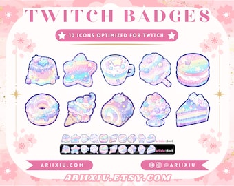 Rainbow Road Café Sub Abzeichen | Bits/Kanalpunkte | Twitch TikTok YouTube Discord
