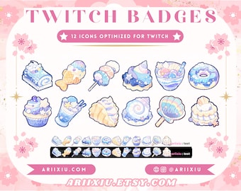 Ocean Cafe Sub Abzeichen | Bits/Kanalpunkte | Twitch TikTok YouTube Discord