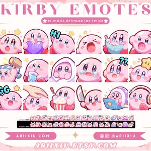 Paquete MEGA de emoticones Poyo / 20 emoticones adorables / Listo para usar / Twitch Discord YouTube Kick / Hydrate Cozy Popcorn Heart / Emoji de servidor / Transmisión