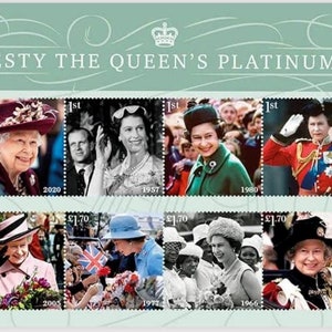 Her Majesty The Queen&#39;s Platinum Jubilee Presentation Pack Stamps