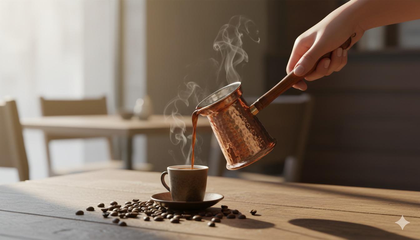 槌目銅製トルココーヒーポット – 手作りアラビア風 - Etsy 日本