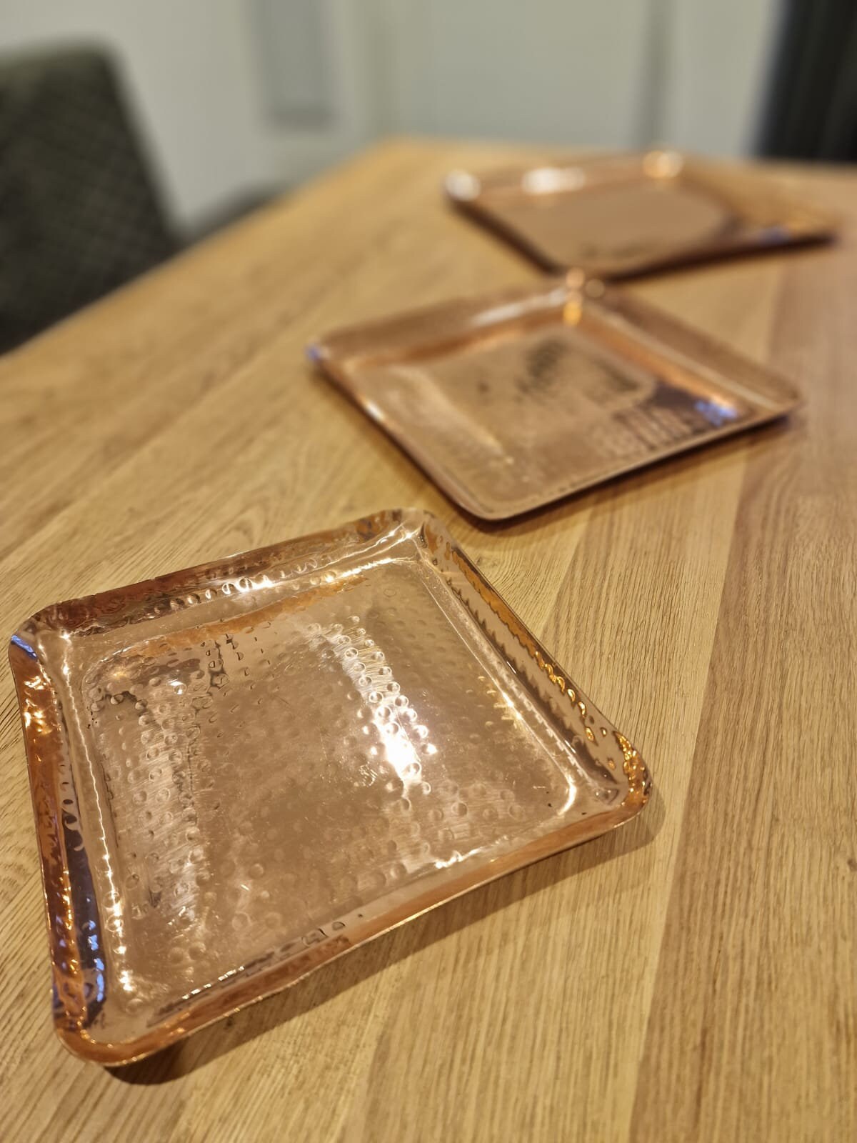 Handmade Pure Copper Square Tray, Serving Tray, Decorative Copper Tray, Large Copper Tray Etsy