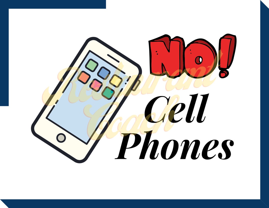 No Cellphone Poster Pdf! - Etsy