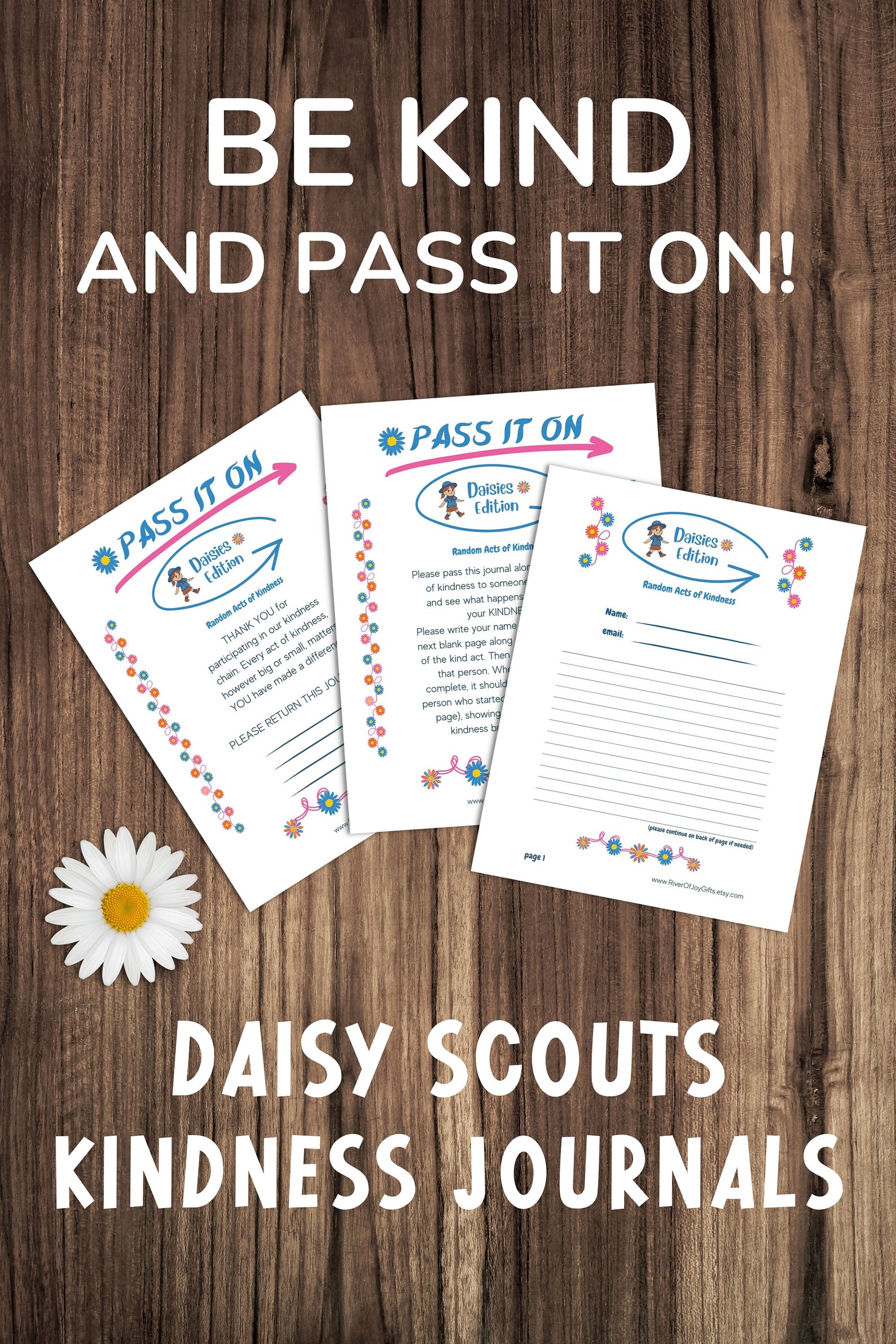 Daisy Scout 20 Pages KINDNESS JOURNAL Digital Download - Etsy