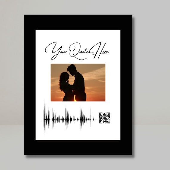 Custom Gifts for Him, Creative Personalized Gifts for Boyfriend, Soundwave  Art QR Code Voice Recording, Couple Gifts, Husband, Wife, Fiance 