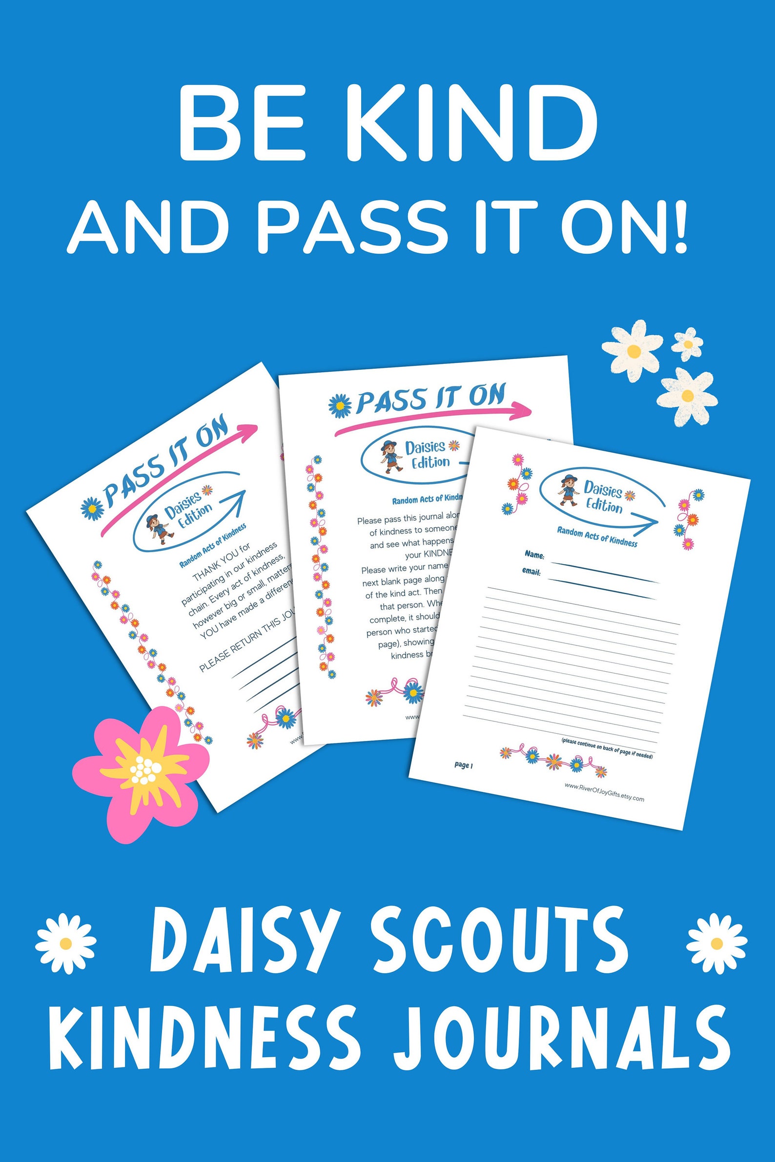 Daisy Scout 20 Pages KINDNESS JOURNAL Digital Download - Etsy