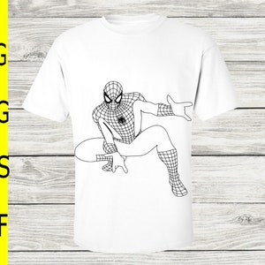 Spiderman SVG PNG DXF Eps/Spiderman  silhouette / T-shirt svg / Cutting file / Coffee mug svg / Cricut