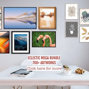 700 Eclectic MEGA BUNDLE Gallery wall set, Gallery wall collage, Printable eclectic wall art, Maximalist home decor, Airbnb wall art,