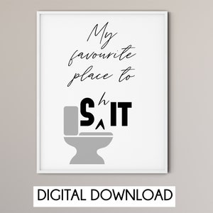 Bathroom wall decor, Bathroom wall art, Bathroom prints, bathroom sign, modern bathroom decor, Digital download, Gift for him, wall prints