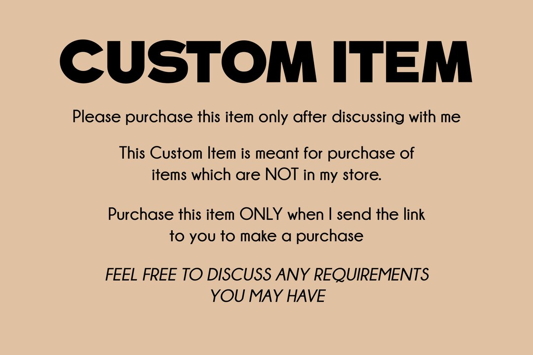 Custom Item, Made to Order Digital Design, Unique Gift for Anyone - Etsy